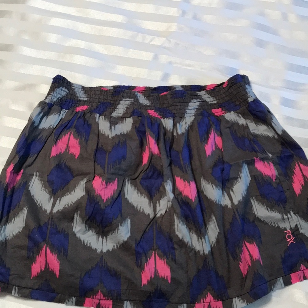 Casual pink and blue and gray skirt